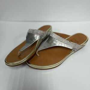 Fitflop Silver and Tan Sandals